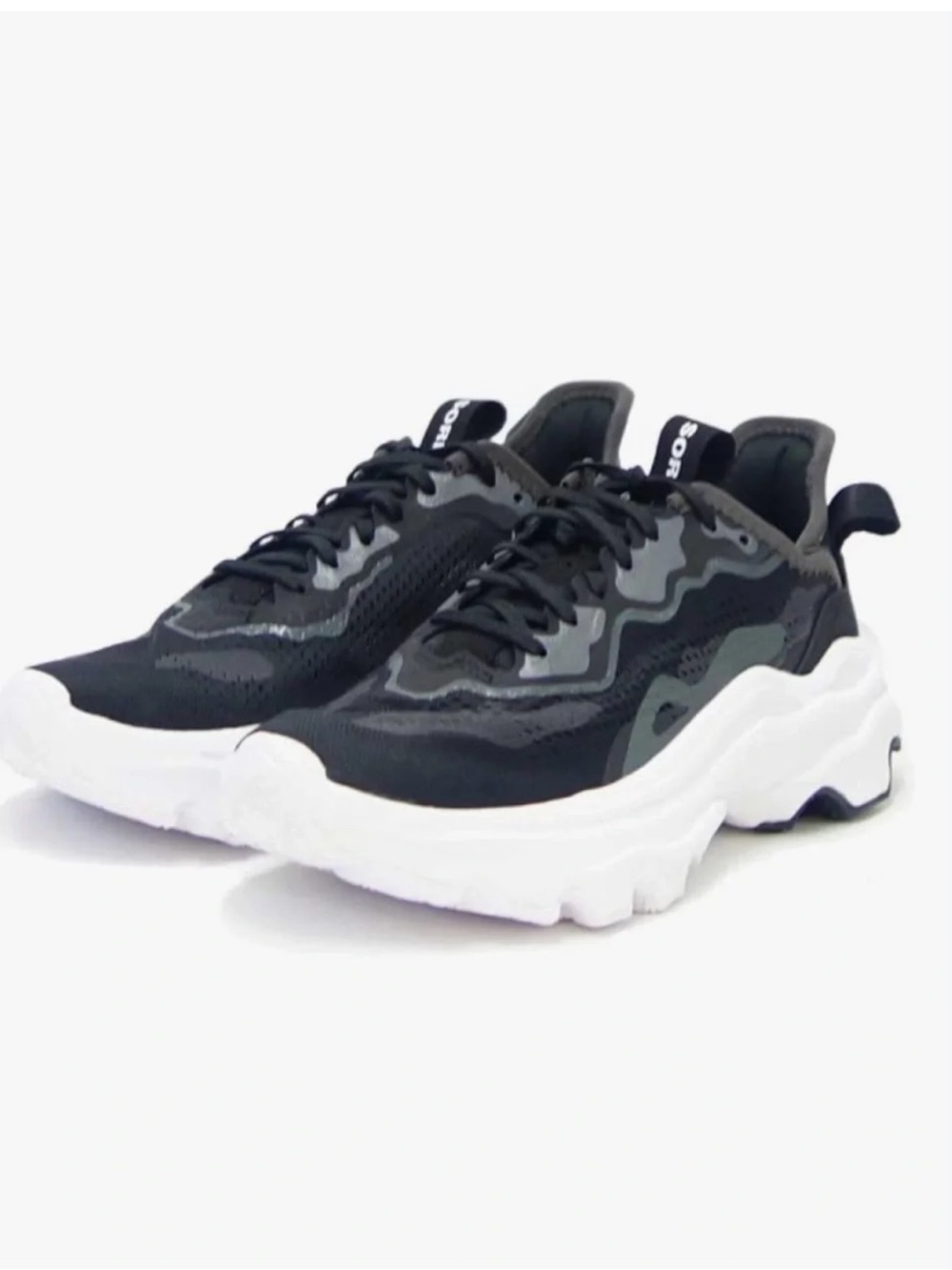 Sorel Kinetic Breakthrough Day lace Sneakers - Black / Gray / White Size 7.5
